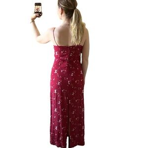 VINTAGE 90s American Eagle Spaghetti Strap Floral Maxi Dress